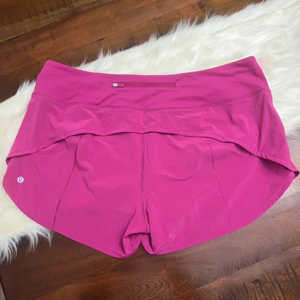 Lululemon Speed Up Shorts Long 4” Pink Size 14 Unlined